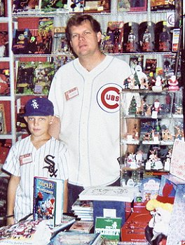 Rick and his son Josh at the Time & Space Toys booth.