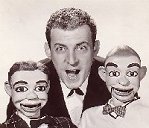 Paul Winchell with his pals  Jerry Mahoney & Knucklehead Smiff