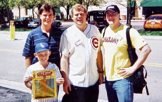 Clockwise from Top Left: JACKSON BOSTWICK, RICK GOLDSCHMIDT, ALEX ROSS and CAPTAIN MARVEL JR. JOSHUA GOLDSCHMIDT