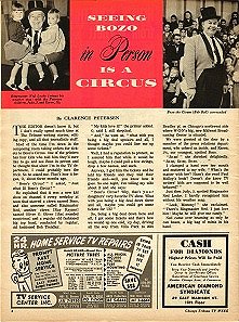 A vintage article about Bozo's Circus