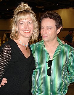 Choreographer DJ Grey and Chris Kattan as Sparky the Elf